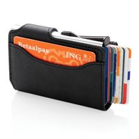 Porta carte RFID in alluminio con portafogli in PU